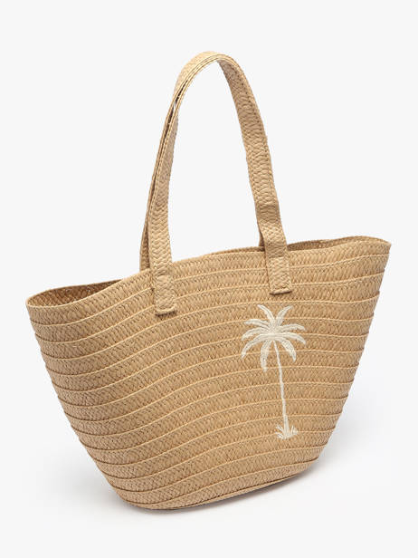 Sac Porté épaule Luisa Raphia Pieces Beige luisa 17155923 vue secondaire 2