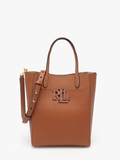Sac Bandoulière Cameryn Cuir Lauren ralph lauren Marron cameryn 31966760