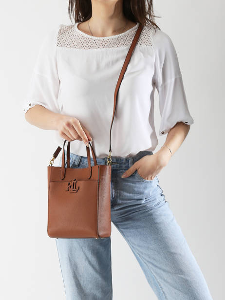 Sac Bandoulière Cameryn Cuir Lauren ralph lauren Marron cameryn 31966760 vue secondaire 1