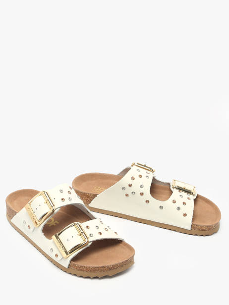 Slippers Fusbett Colors of california White women HCBIO501 other view 1