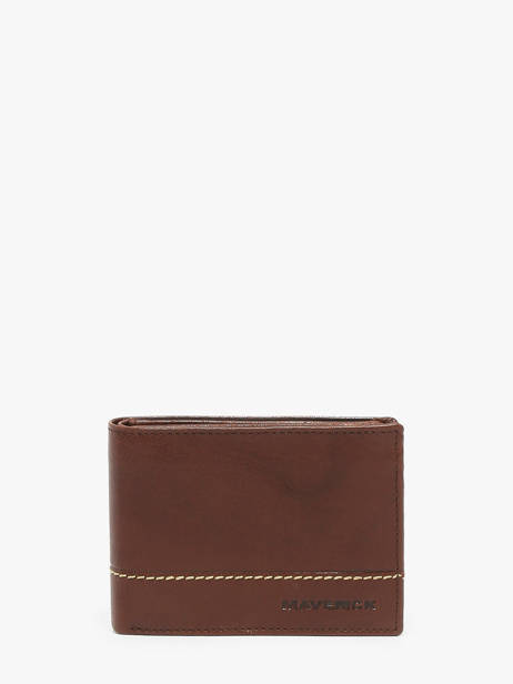 Checkholder With Coin Purse Leather Maverick Brown rough gear MAVRG002