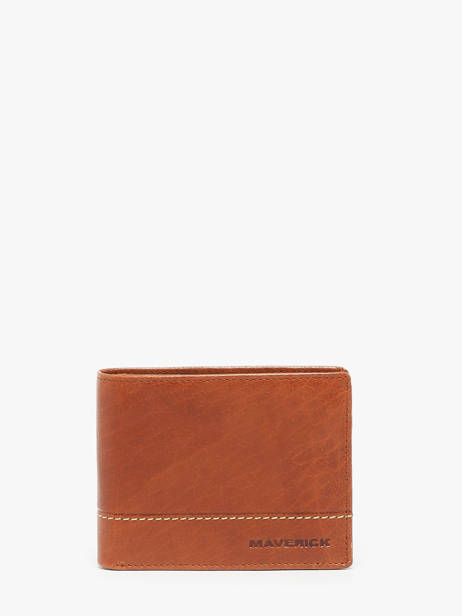 Checkholder With Coin Purse Leather Maverick Brown rough gear MAVRG003