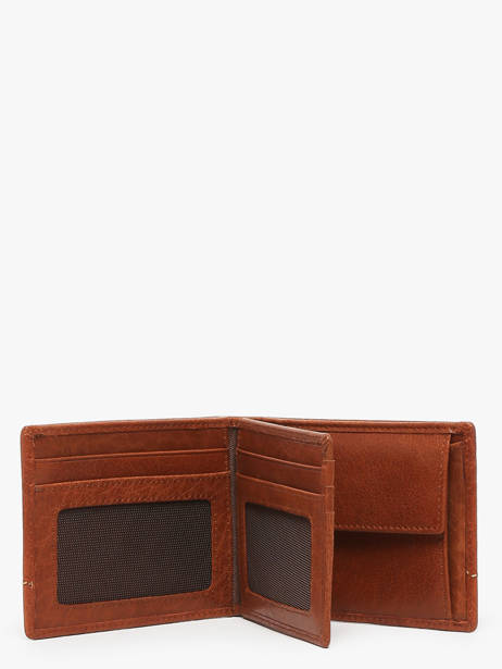 Wallet With Coin Purse Leather Maverick Brown rough gear MAVRG004 other view 1