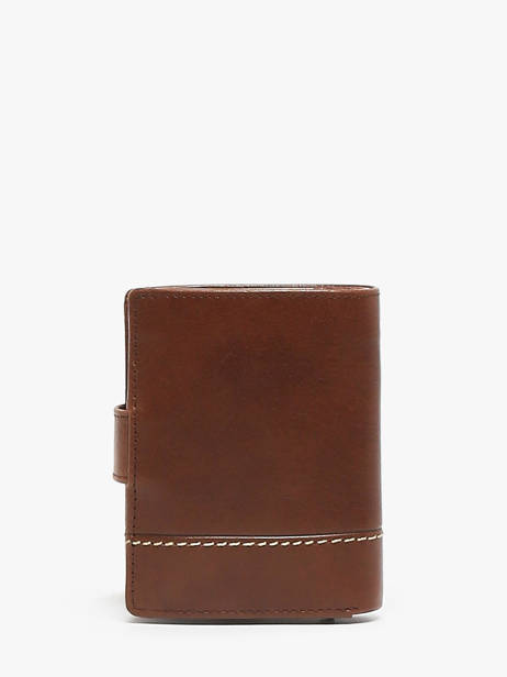Wallet With Coin Purse Leather Maverick Brown rough gear MAVRG063 other view 2