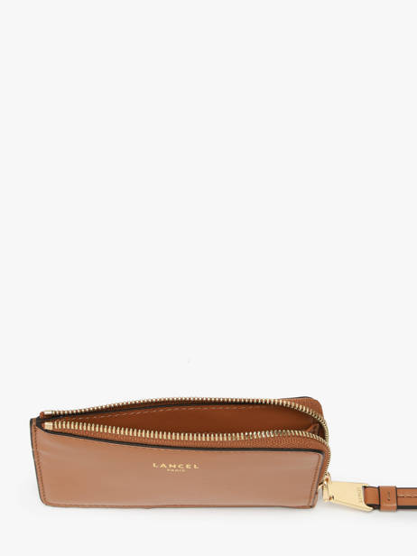 Card Holder Leather Lancel Brown origami A13422 other view 1