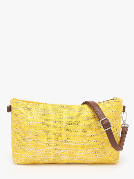 Shoulder Bag Panama Paper Les tropeziennes Yellow panama TZ02 other view 3
