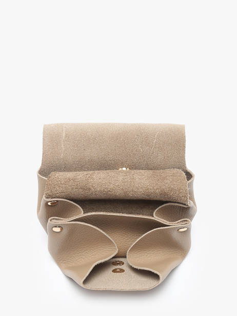 Porte-monnaie La Suite Cuir Paul marius Beige la suite GUSTASUI vue secondaire 1