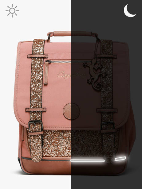 2-compartment Vintage Fantasy Backpack Cameleon Pink vintage fantasy SD39 other view 7