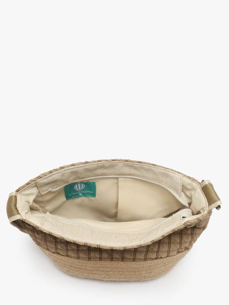 Sac Bandoulière Gaufrette Polyester Le voyage en panier Beige gaufrette PM881 vue secondaire 2
