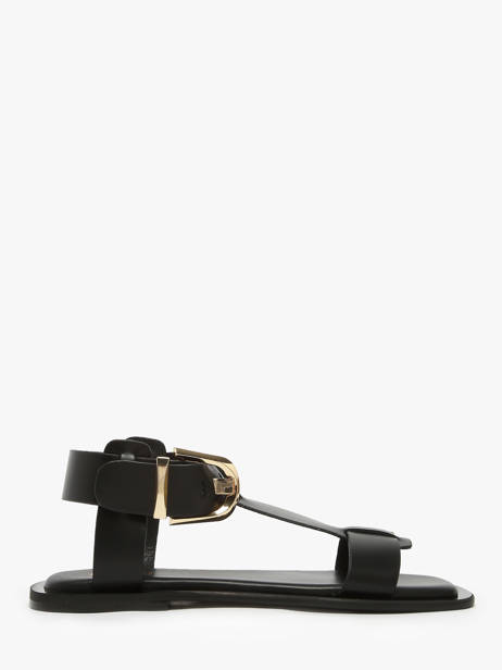 Sandals In Leather Nuyou Black women 11013