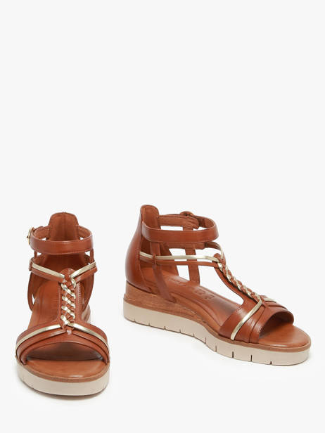Sandals In Leather Tamaris Brown women 44 other view 2