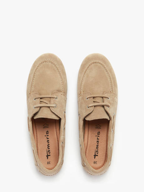 Boat Shoes In Leather Tamaris Beige women 44 other view 4