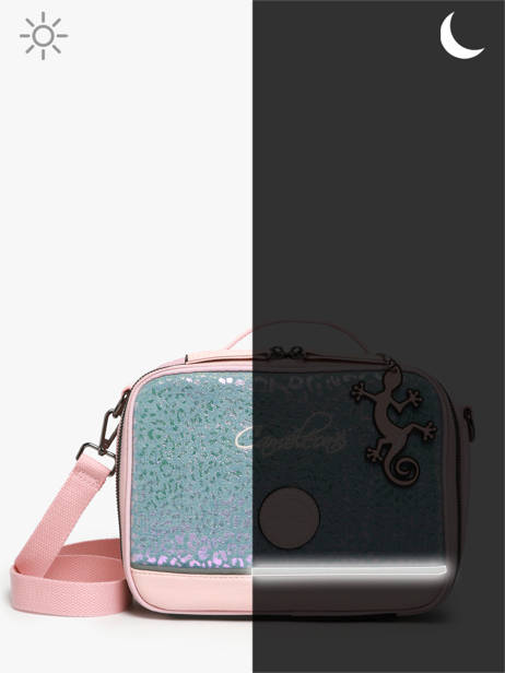 Lunch Bag Cameleon Blue vintage fantasy BL24 other view 5
