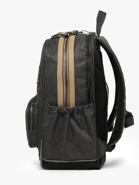 Sac à Dos 2 Compartiments Cameleon Gris vintage urban SO40 vue secondaire 2
