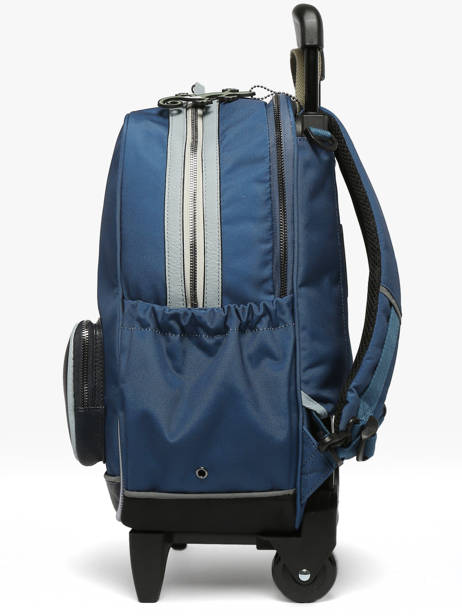 2-compartment Wheeled Schoolbag Cameleon Green vintage urban SR40 other view 2