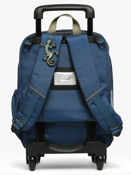 2-compartment Wheeled Schoolbag Cameleon Green vintage urban SR40 other view 4