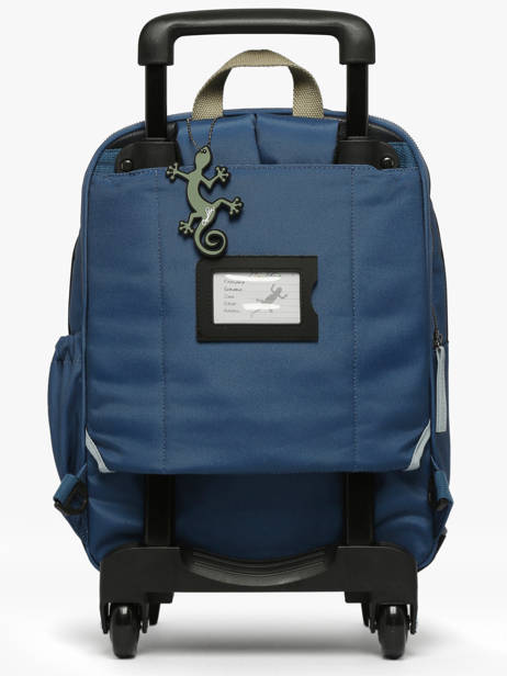 2-compartment Wheeled Schoolbag Cameleon Green vintage urban SR40 other view 5