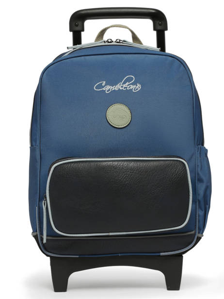 2-compartment Wheeled Schoolbag Cameleon Green vintage urban SR40 other view 7