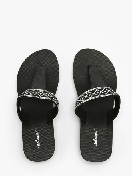 Nu-pieds à Talon Isotoner Noir women 94934