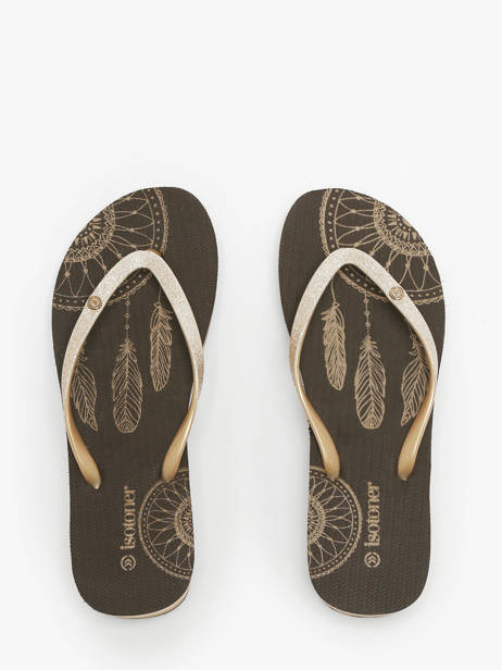 Nu-pieds à Talon Isotoner Marron women 94163