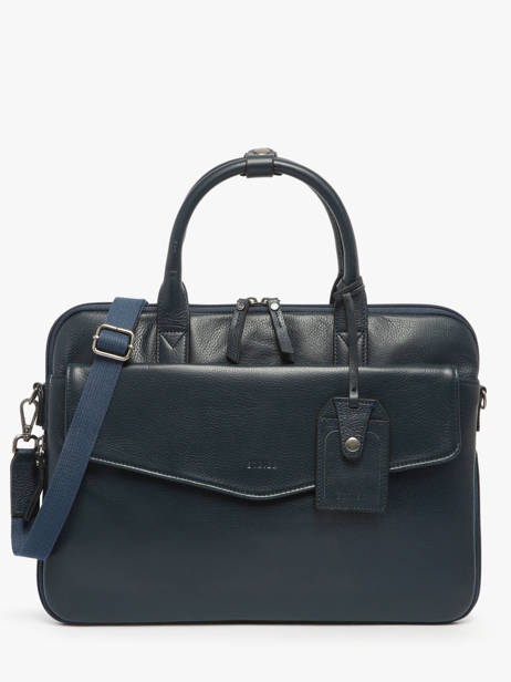 Porte-documents Flandres Cuir 1 Compartiment + Pc 15'' Etrier Bleu flandres EFLA8241