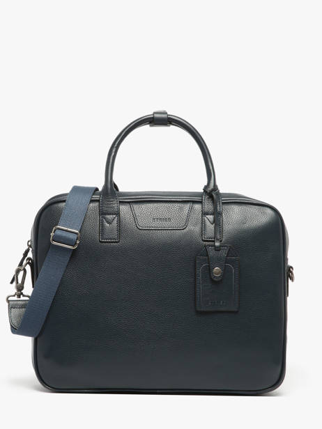 Porte-documents Flandres 1 Compartiment Cuir Etrier Bleu flandres EFLA8251