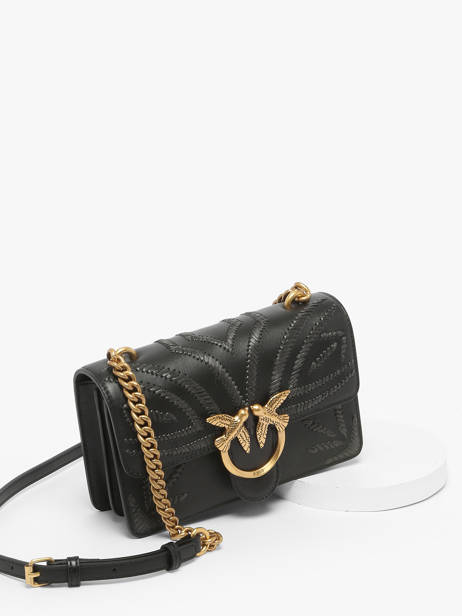 Shoulder Bag Love Bag Icon Leather Pinko Black love bag icon A2C3 other view 1