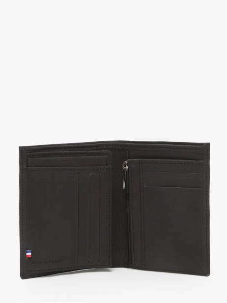 Wallet With Coin Purse Oil Leather Etrier Black oil EOIL142 other view 1