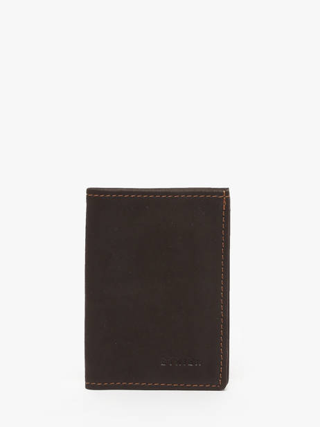 Card Holder Oil Leather Etrier Brown oil EOIL013