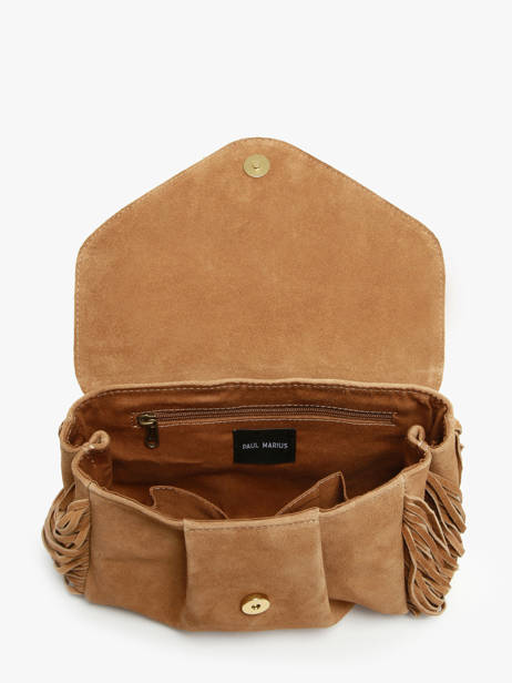 Medium Leather Suzon Folk Crossbody Bag Paul marius Brown folk SUZOMFOL other view 2