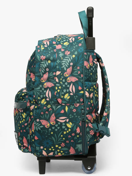2-compartment Wheeled Schoolbag Tann's Green les fantaisies f 73266 other view 2