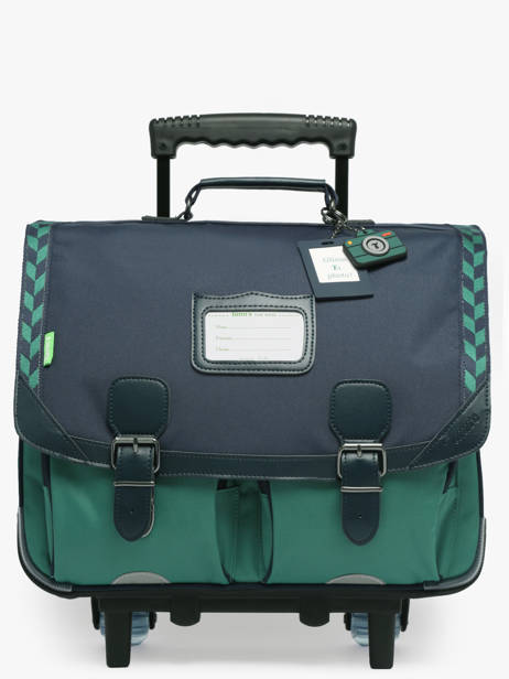 2-compartment Wheeled Satchel Tann's Blue les fantaisies g 43126