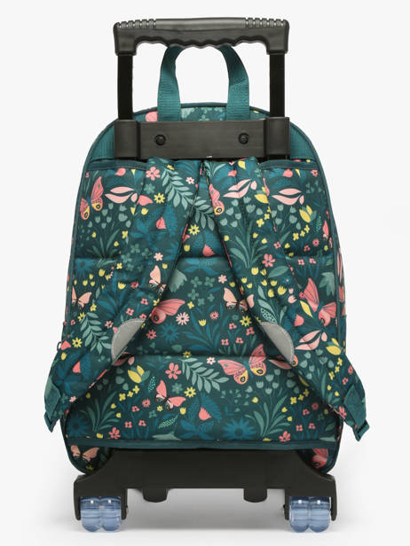 2-compartment Wheeled Schoolbag Tann's Green les fantaisies f 73266 other view 4