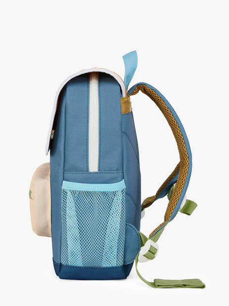 Backpack Hello hossy Blue cool kids S6 other view 2