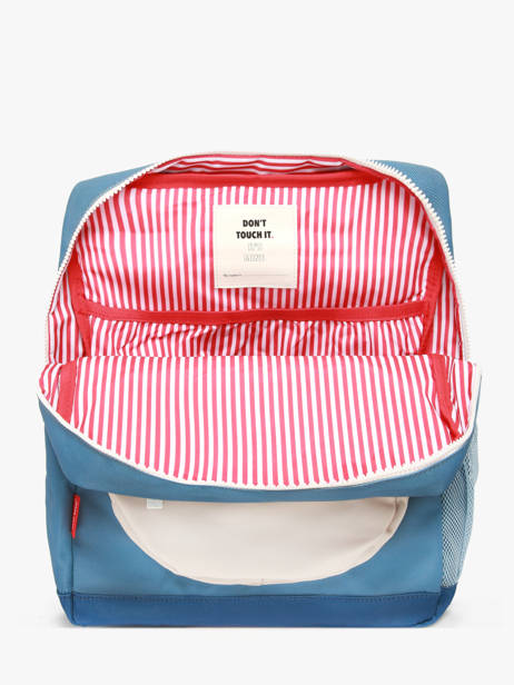 Backpack Hello hossy Blue cool kids S6 other view 3