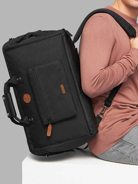 Cabin Duffle Bag Backpack Travel Cabaia Black travel DUFFV2 other view 1