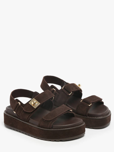 Sandals Bigmona In Leather Steve madden Brown women 11003034 other view 1