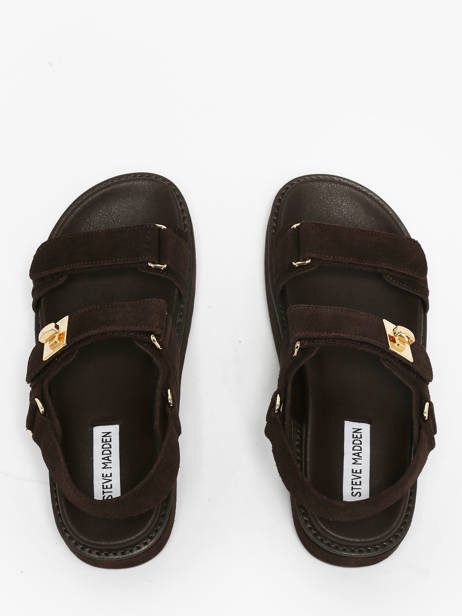 Sandals Bigmona In Leather Steve madden Brown women 11003034 other view 3