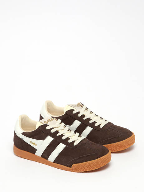 Sneakers In Leather Gola Brown women CLB538 other view 1