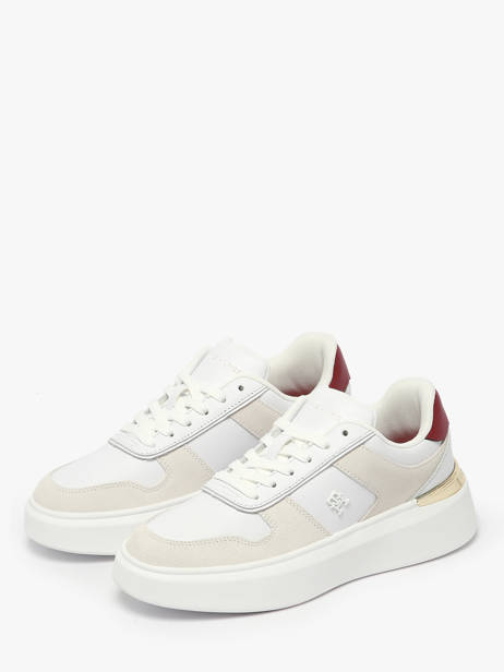 Sneakers In Leather Tommy hilfiger White women 8632YBS other view 1