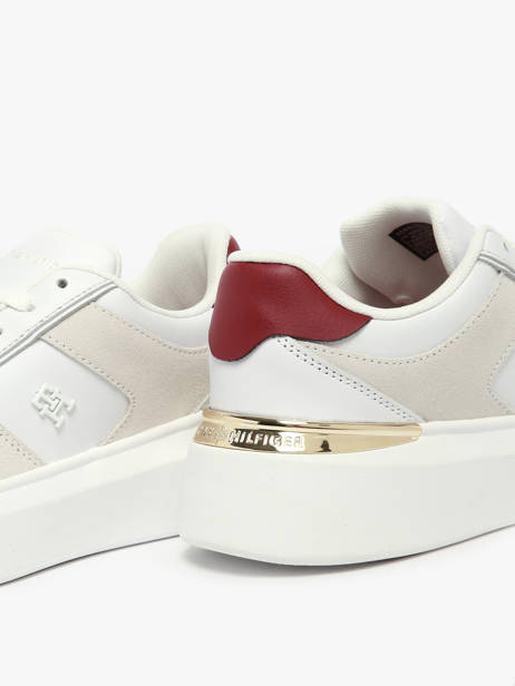 Sneakers In Leather Tommy hilfiger White women 8632YBS other view 2