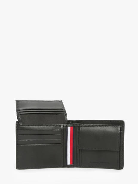 Portefeuille Cuir Tommy hilfiger Noir central AM13515 vue secondaire 2