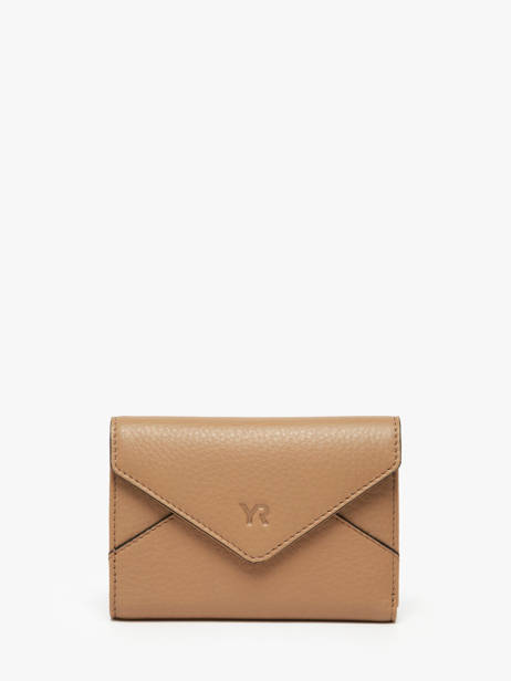 Wallet Leather Yves renard Beige enveloppe 29223