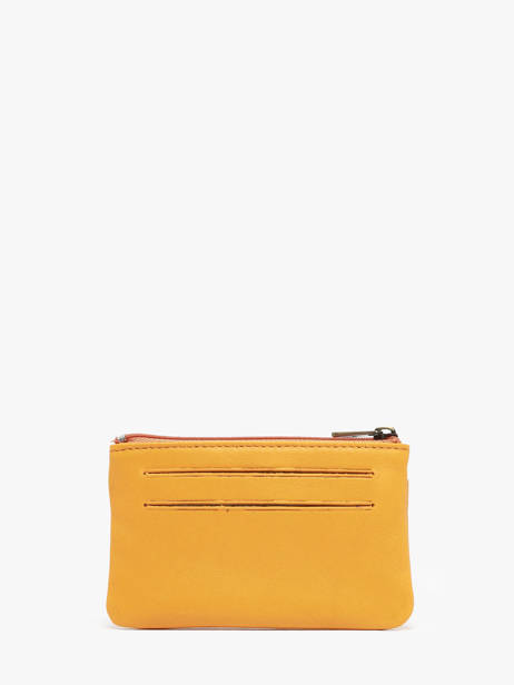 Porte-monnaie Marina Cuir Katana Jaune marina 753120 vue secondaire 2
