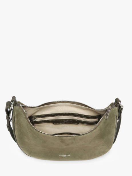 Sac Porté épaule Suede Cuir Lancaster Vert suede 82 vue secondaire 3
