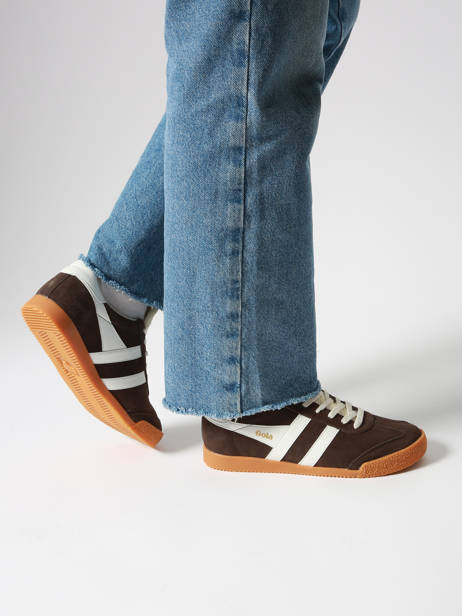 Sneakers Elan In Leather Gola Brown accessoires CLB538 other view 1