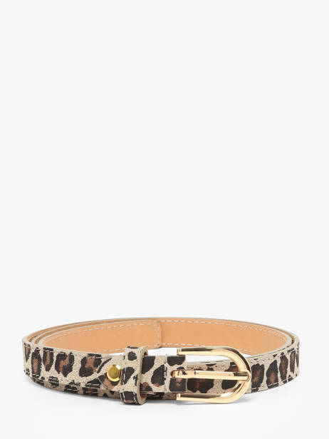 Belt Milano Beige velvet leopardo VL25068
