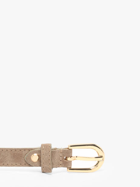 Belt Leather Milano Beige velvet VE25068 other view 1