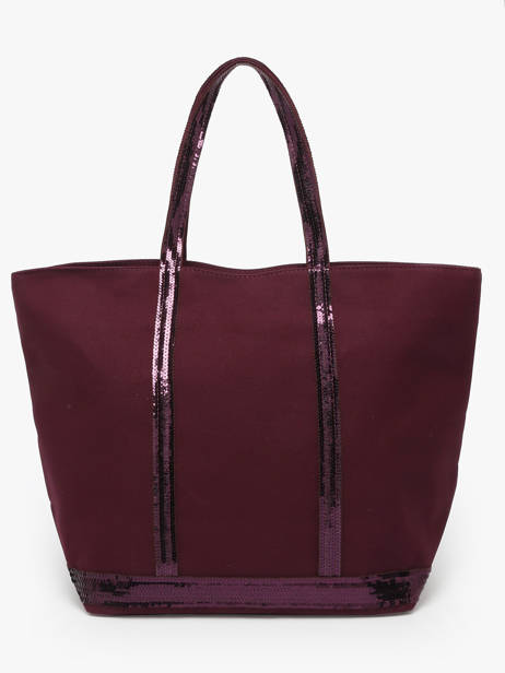 Large Zipped Shoulder Bag Le Cabas Sequins Vanessa bruno Violet cabas 1V40409 other view 4