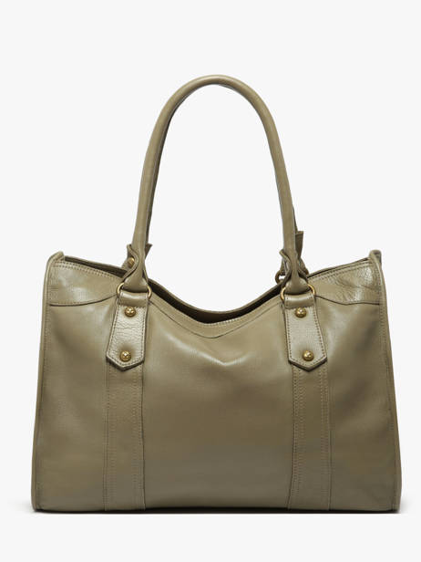 Sac Shopping A4 Cow Cuir Basilic pepper Vert cow BCOW31 vue secondaire 4